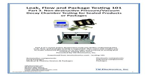 drop tube flow rate testing|Leak, Flow and Package Testing 101 .